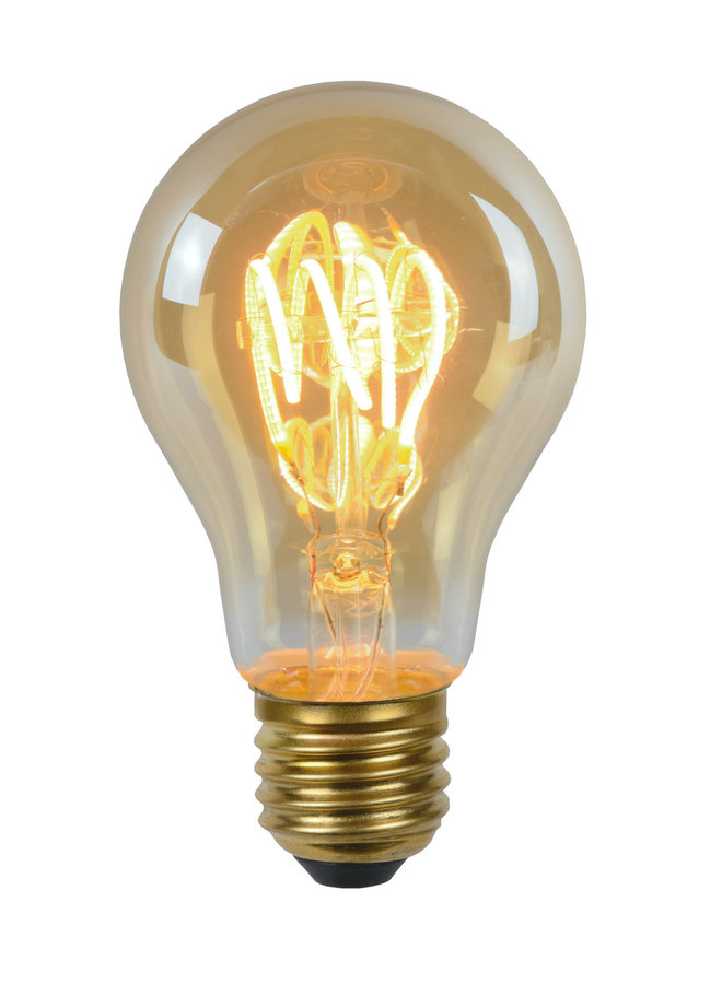 LED Filament lamp E27 - A60 -  Ø6cm - 5W Dimbaar  2200K Amber