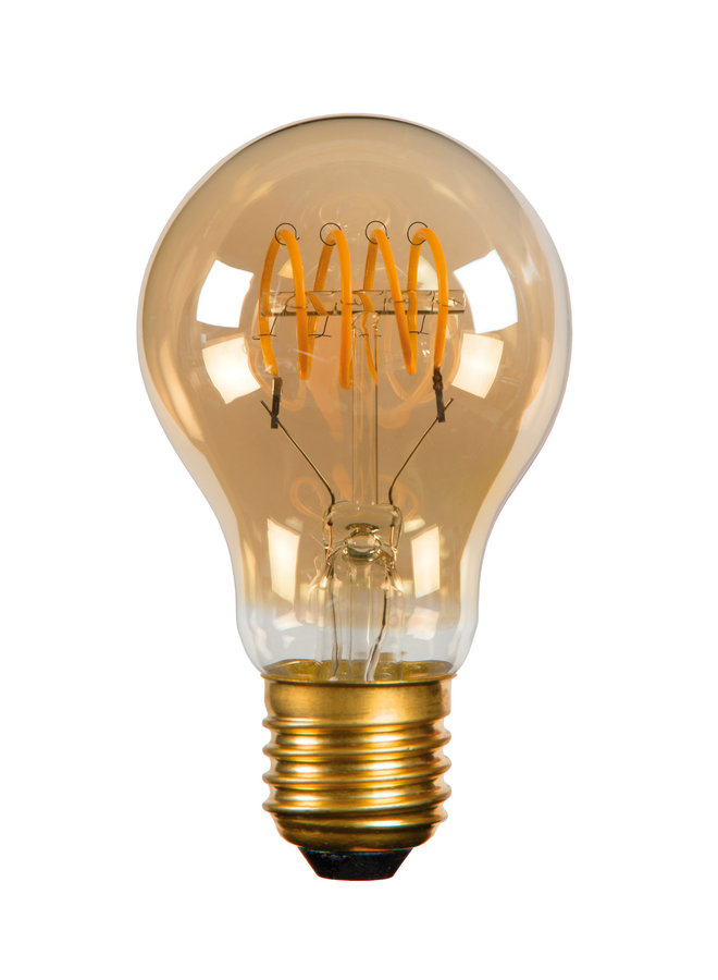 LED Filament lamp E27 - A60 -  Ø6cm - 5W Dimbaar  2200K Amber