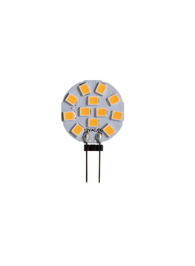 LED G4 12V 1,2W - 3000K warm wit licht