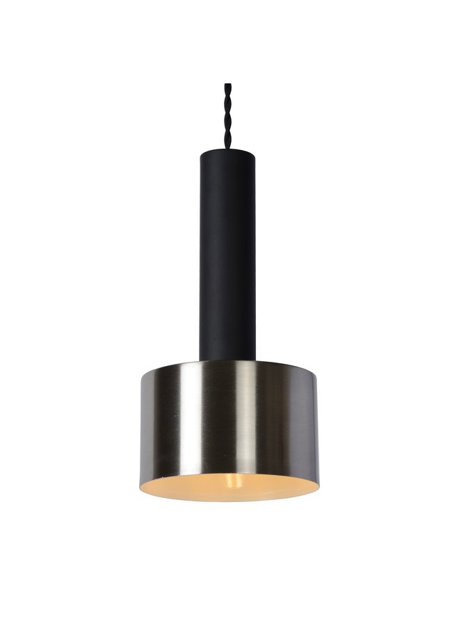 LED Hanglamp TEUN - Zwart - Ø13 - 1xE27 - 40W - Staal