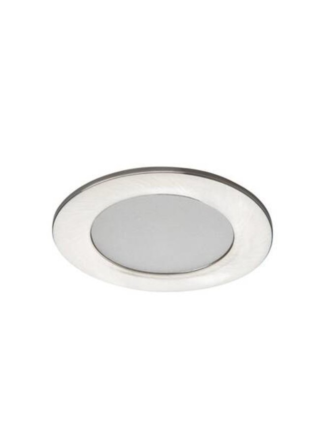 LED inbouwspot satijn nikkel IP44 - 4,5W 4000K helder wit licht - zaagmaat 65mm buitenmaat 83mm