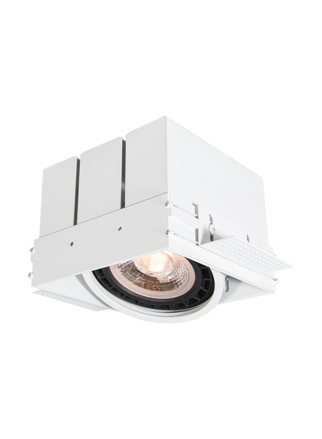 LED inbouwspot wit TRIMLESS - 1x AR111 GU10 fitting - 230V max. 50W