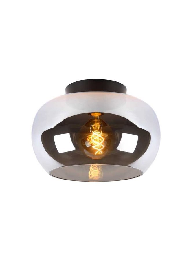 LED Plafondlamp JUDI - 1x E27 fitting - Fumé