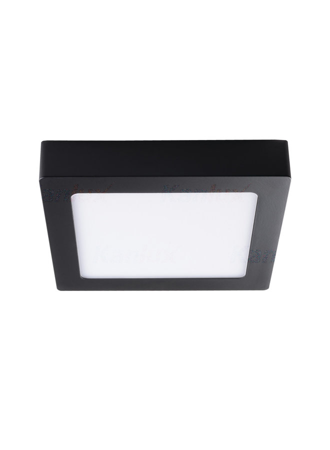 LED Plafondlamp zwart KANTI 12W - Lichtkleur optioneel