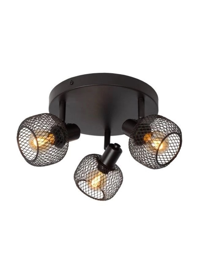 LED Plafondspot - MAREN - 3xE14 - Zwart