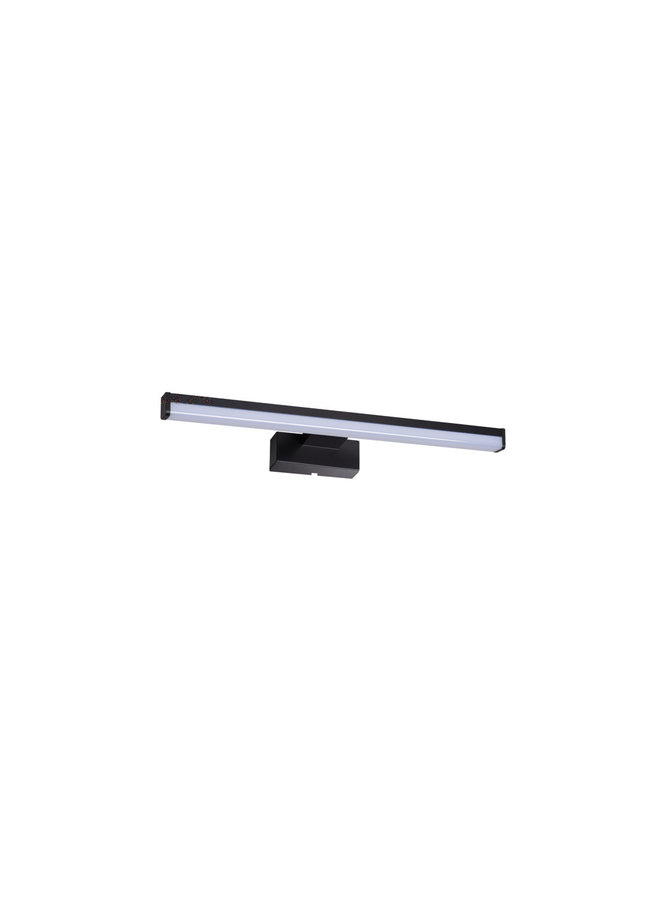 LED Spiegellamp badkamer - 40cm - 8W - 4000K helder wit licht - Zwart