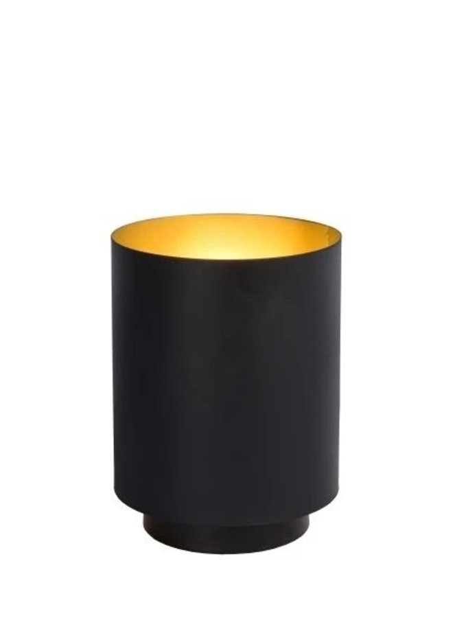 LED Tafellamp - Ø 12 cm - 1xE14 - Zwart