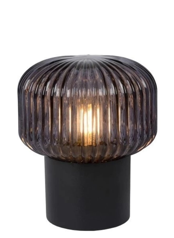LED Tafellamp - Ø 16 cm - 1xE14 - Zwart