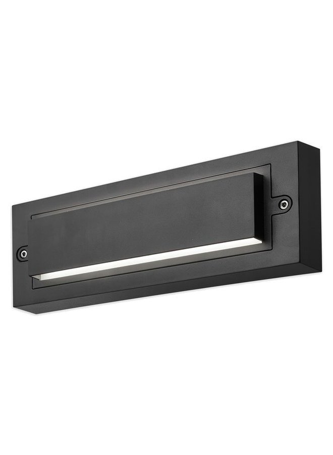 LED Wandlamp Zwart Type B - IP65 spatwaterdicht - 6W 4000K Helder wit licht