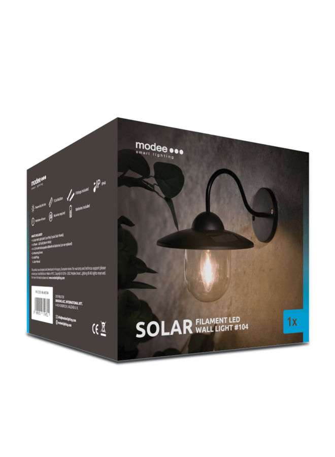 LED Wandlamp Solar - IP44 10lm 3000K warm wit licht