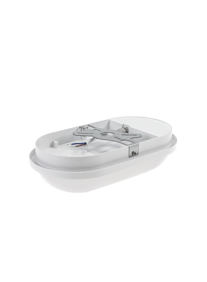 LED opbouwlamp Ovaal met sensor - 20W 4000K - IP54 spatwaterdicht