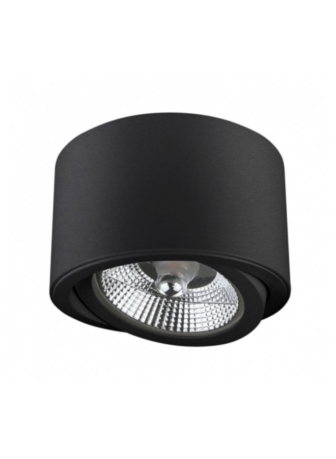 WiFi LED Plafondspot CHLOE - GU10 AR111 - CCT (3000K-6500K) - Zwart rond