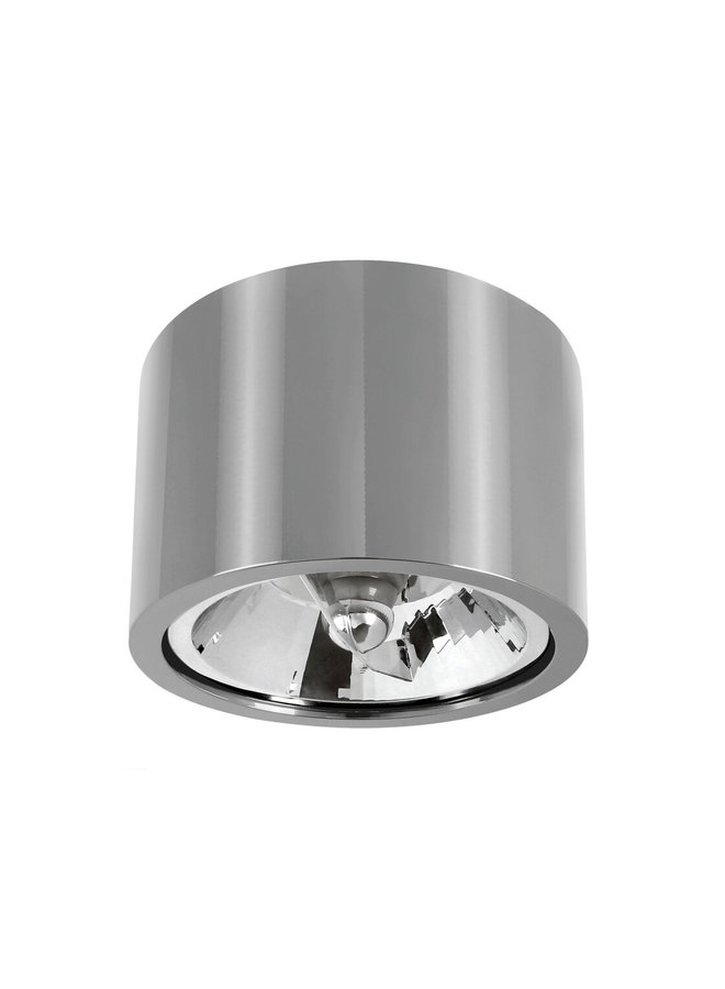 WiFi LED Plafondspot CHLOE - GU10 AR111 - CCT (3000K-6500K) - Zilver rond