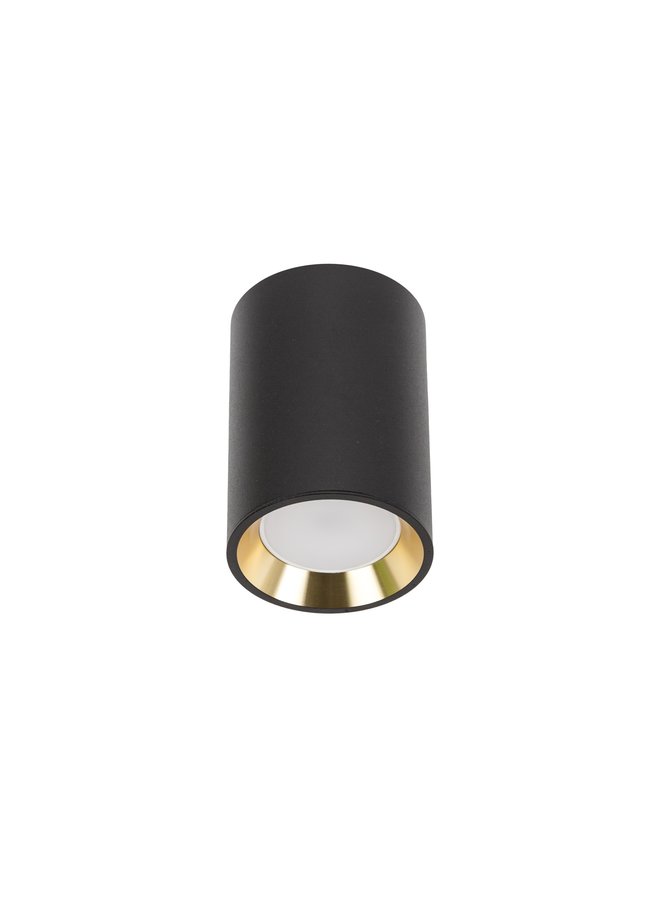 LED plafondspot CHLOE MINI - 1x GU10 aansluiting - Zwart/goud