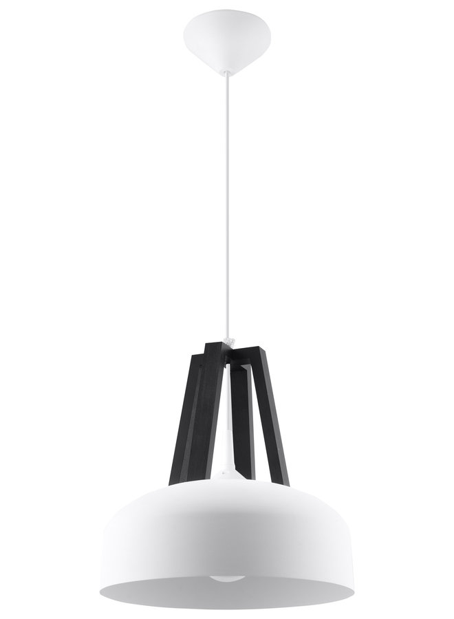 Hanglamp CASCO wit/zwart