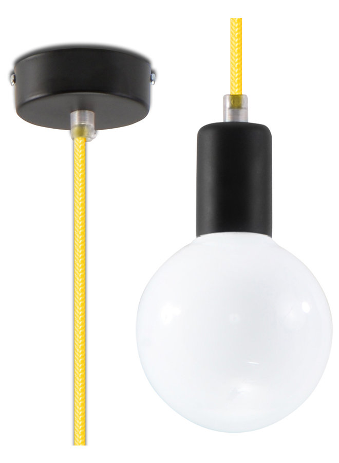 Hanglamp EDISON geel