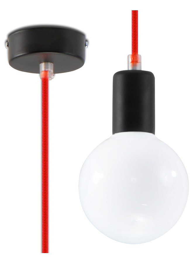 Hanglamp EDISON red