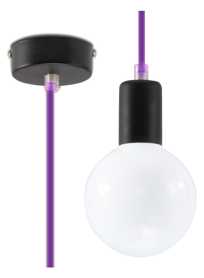 Hanglamp EDISON violet