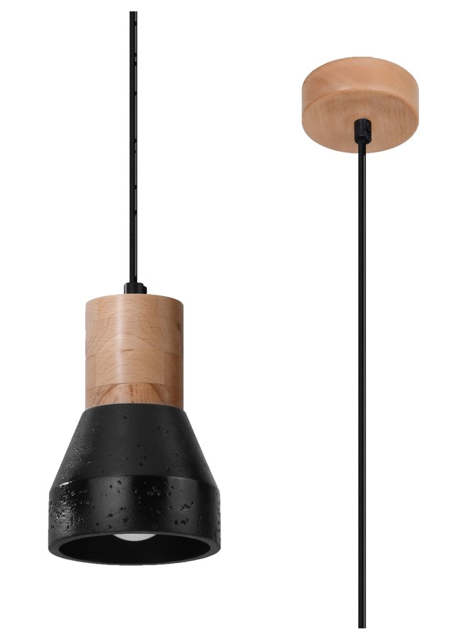 Hanglamp QUBIC zwart