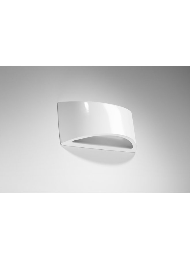 Wandlamp RING wit with a switch