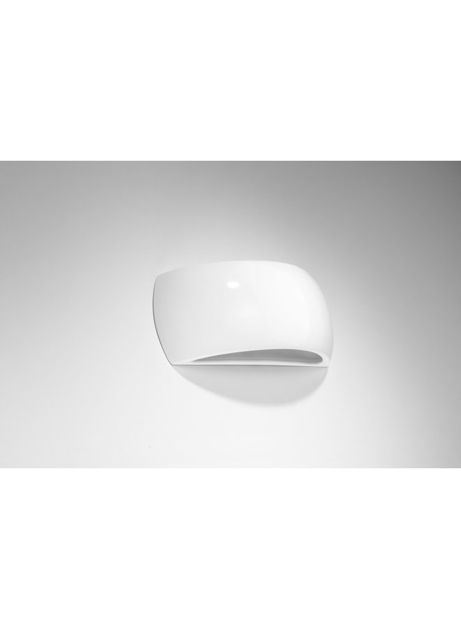 VarnishedWandlamp PONTIUS wit gloss