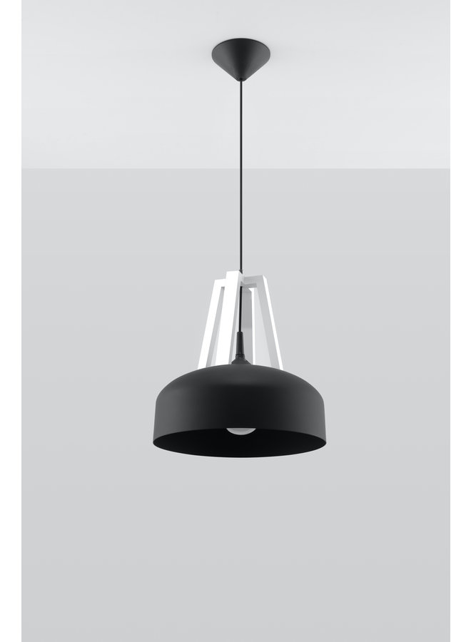 Hanglamp CASCO zwart/wit