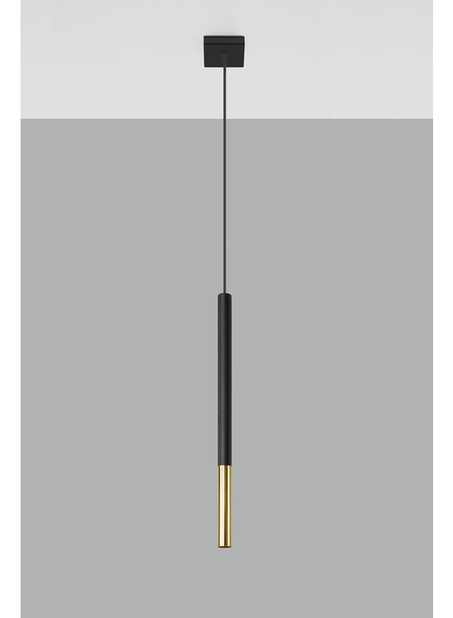 Hanglamp MOZAICA 1 zwart/gouden