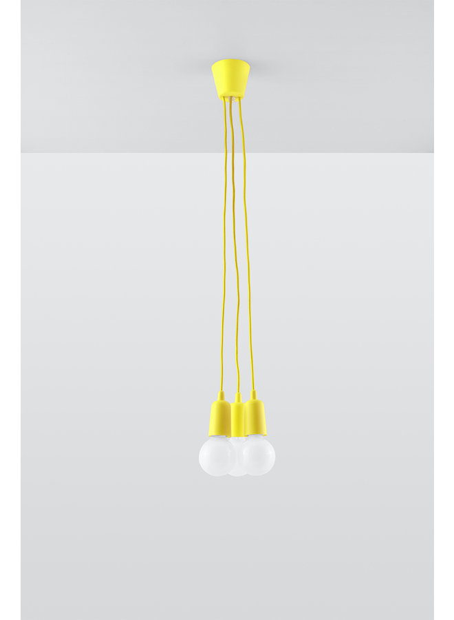 Hanglamp DIEGO 3 geel