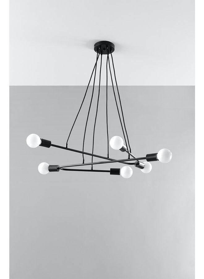 Hanglamp ASTRAL 6 zwart