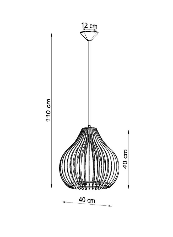 Hanglamp APRILLA hout