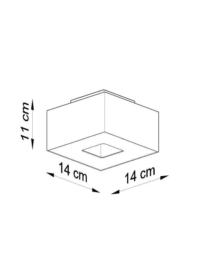 Plafondspot MONO 1 zwart