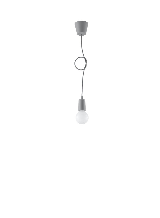 Hanglamp DIEGO 1 grijs
