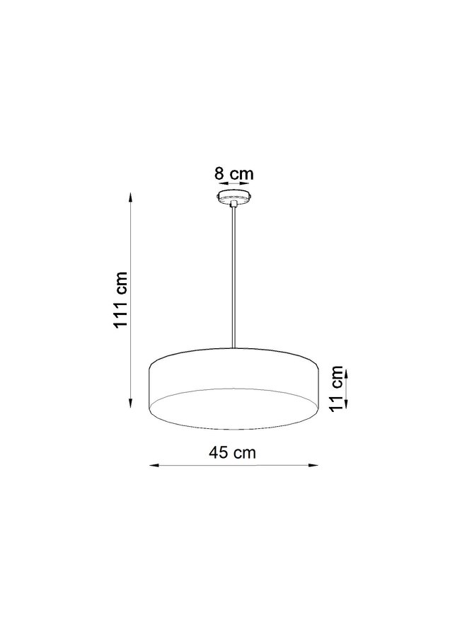 Hanglamp ARENA 45 zwart