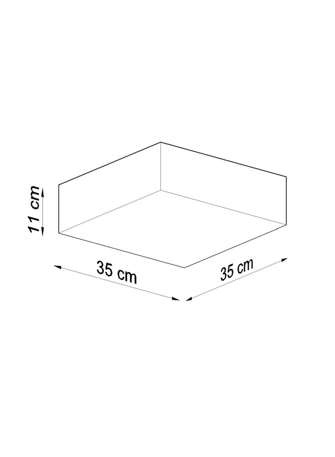 Plafondspot HORUS 35 zwart