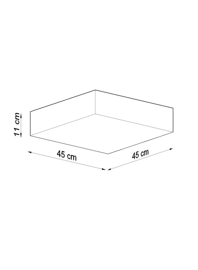 Plafondspot HORUS 45 wit