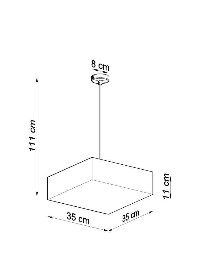 Hanglamp HORUS 35 wit