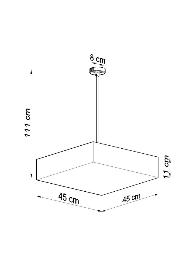 Hanglamp HORUS 45 grijs