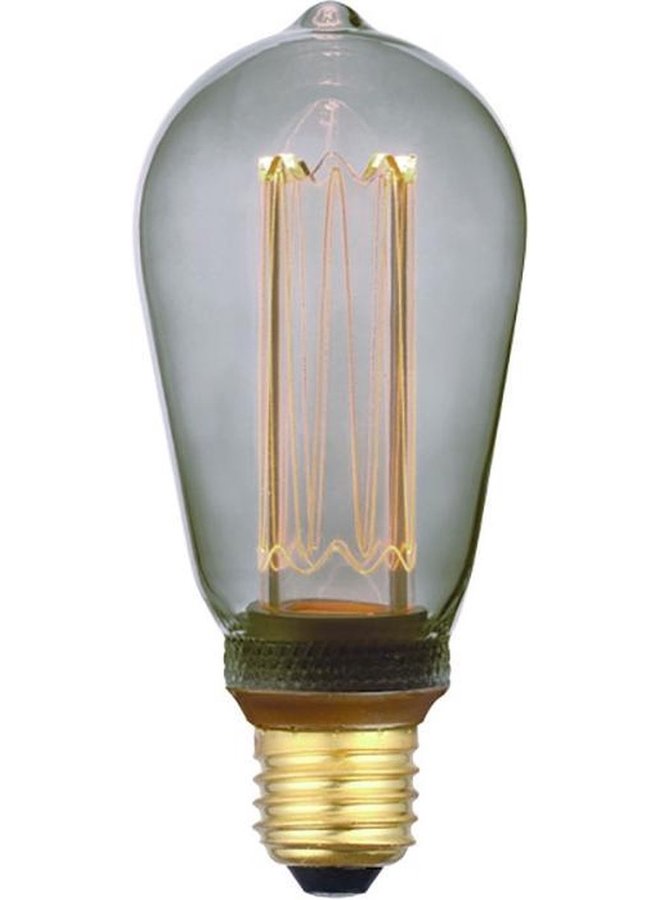 LED Lamp E27 - 5W - Smoke - 6,4cm - E27 - 1800K - 3 standen