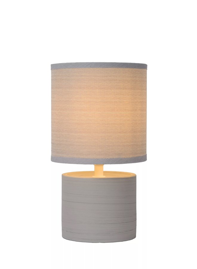 LED Tafellamp - Ø 14 cm - 1xE14 - Grijs