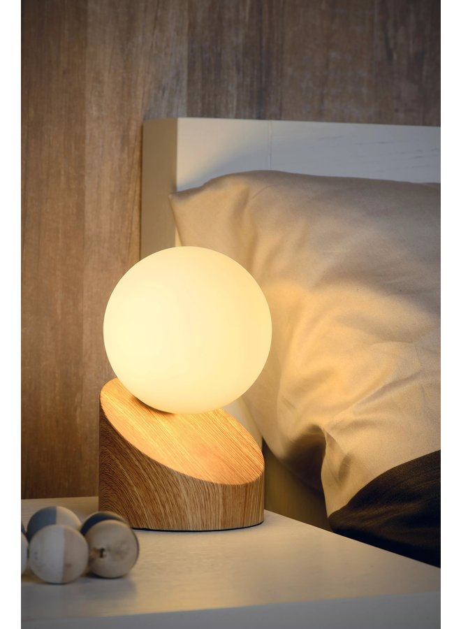 LED Tafellamp - Ø 10 cm - 1xG9 - Licht hout