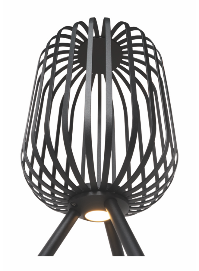 Tafellamp Piolo h.55cm Zwart
