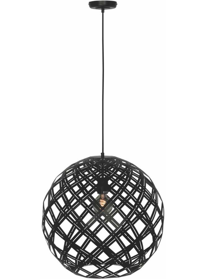 Hanglamp Bol 50cm Zwart - Thuisinlampen.nl