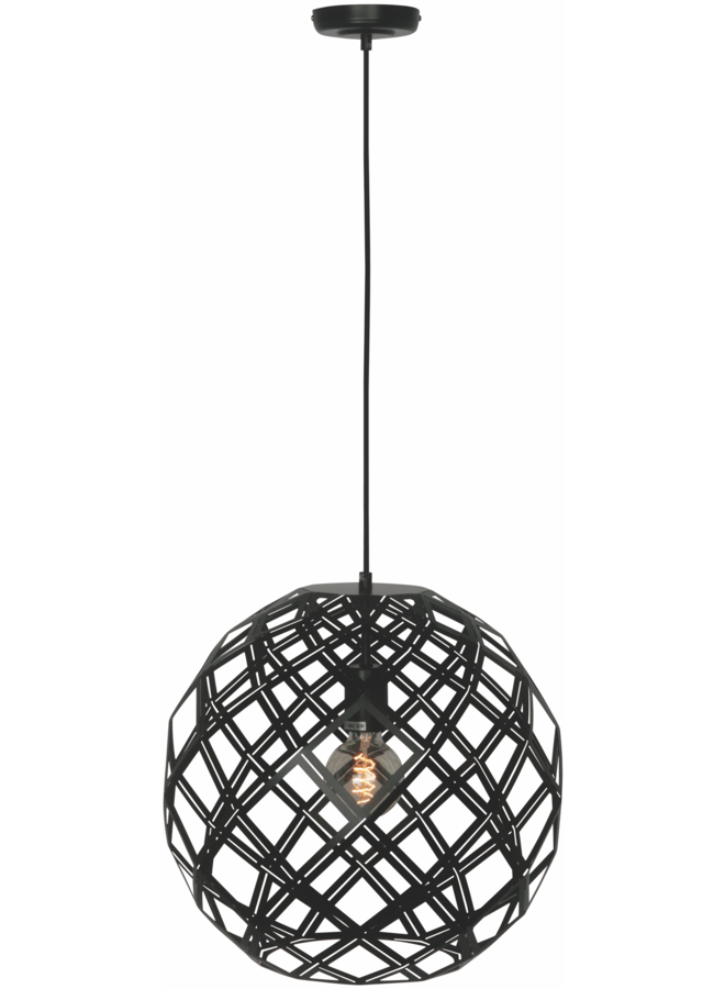 Hanglamp Emma Bol 40cm Zwart