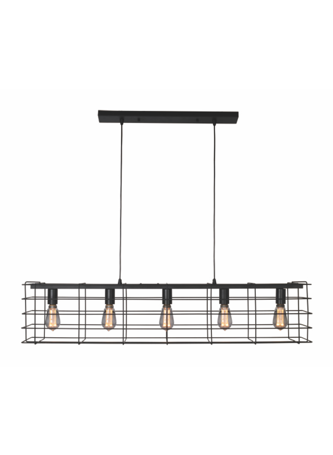 Hanglamp Squalo 5-lichts Zwart