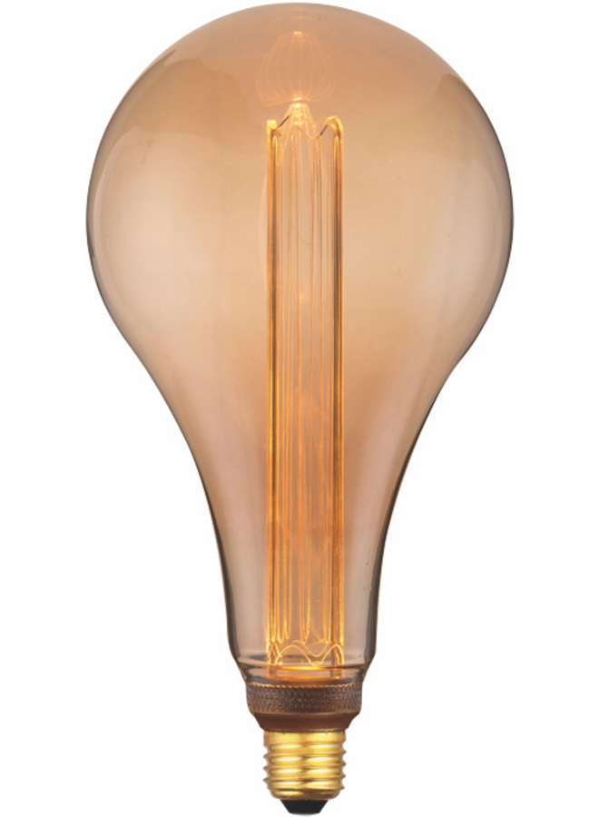 LED Lamp E27 - 3,5W - Gold - 16,5cm - 1800K - 3 standen