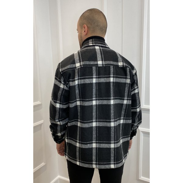 Flannel Jacket Pocket Black - Yugo Menswear Herenmode ...