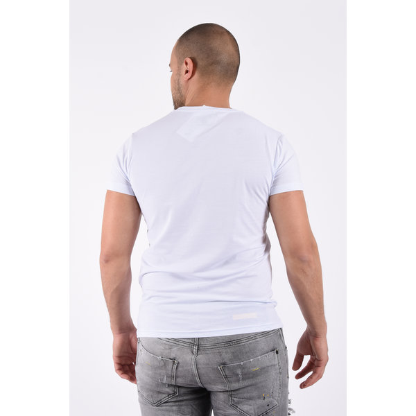 Y T-Shirt basic stretch - White
