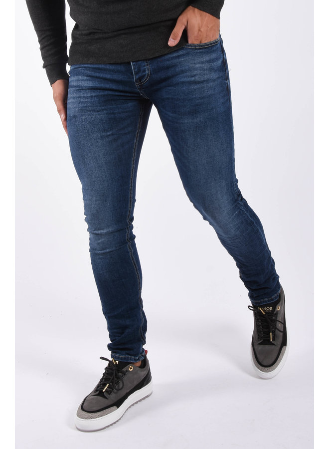 Skinny fit stretch jeans  "moris" Dark Blue