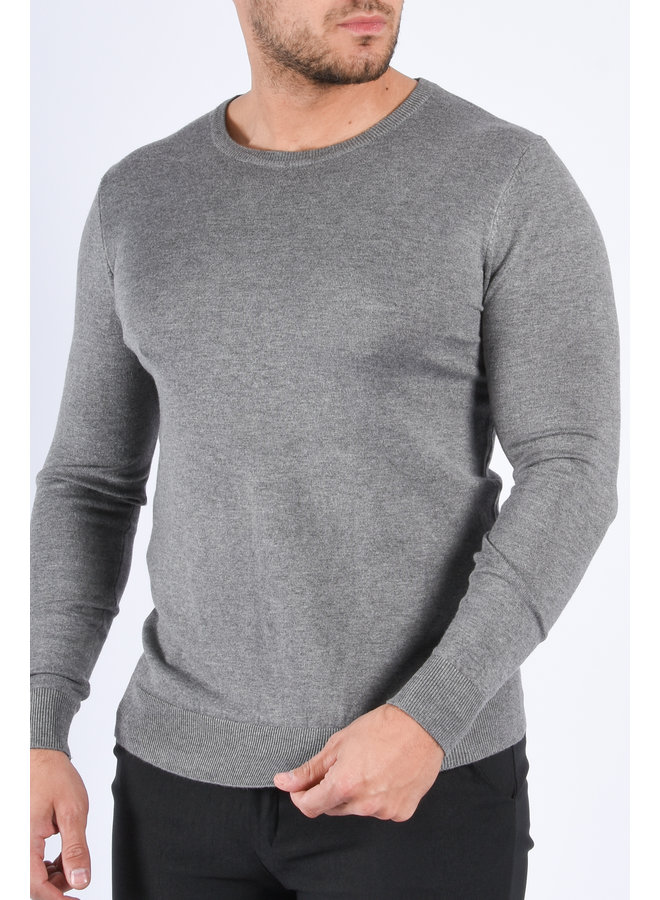 Knitwear pullover crewneck Light Grey