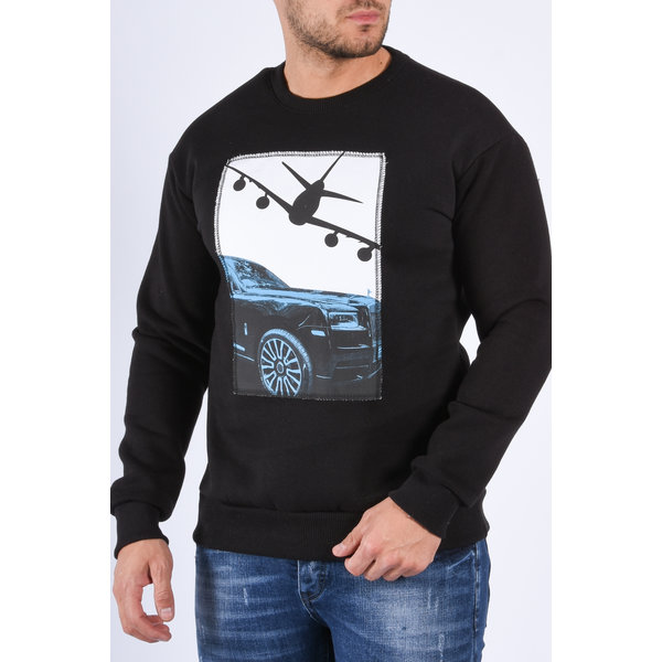 Y Sweater “Airforce” warm gevoerd black